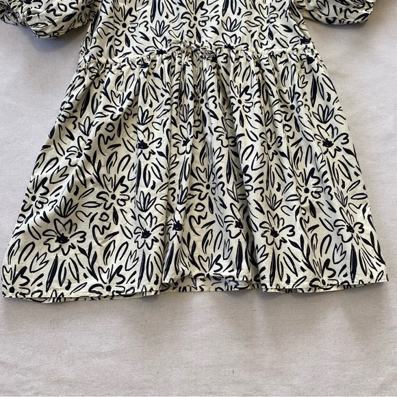Elizabeth James Daphne Scribble Dress Puff Sleeves Pockets - Picture 5 of 15